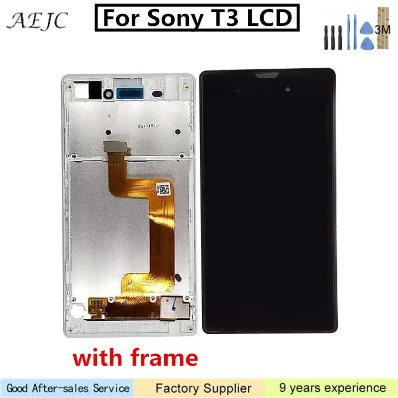 Для Sony Xperia T3 M50W D5103 ЖК дисплей сенсорный экран дигитайзер с 3M наклейкой 5 3 дюйма