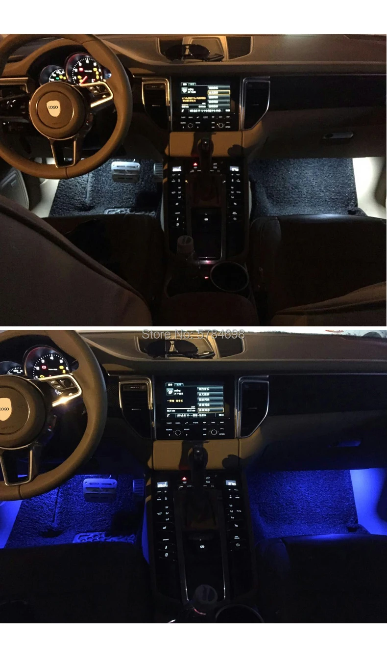 luz led super fina para interior do lâmpada para porsche boxster cayman carresistente cayenne