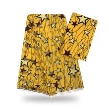 Африканская восковая лента, Шелковый воск, Анкара,, атласная ткань, 4 Ярда, audel/modell, хлопковая ткань для платья+ 2 ярда, шифон, YBG112615