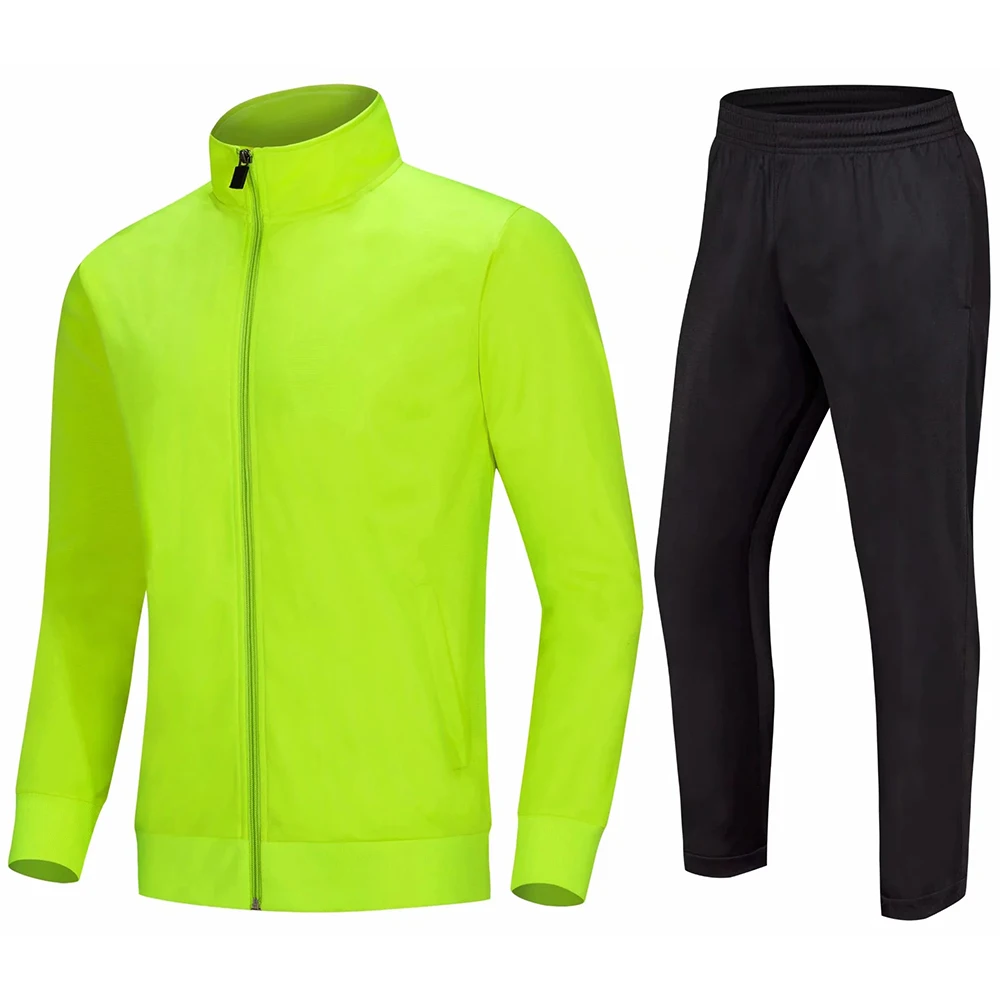 Long Sleeves Men Kids Soccer Jerseys Set Winter Sportswear Running Jacket with pants Men Sports Training Tracksuit Uniforms Suit