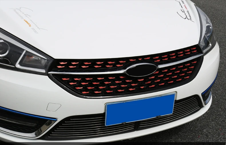 Для Chery ARRIZO5 ARRIZO 5, новинка, нержавеющая сталь, управление, передняя сторона, звездная сетка, блестки, Внешнее украшение, автомобильные аксессуары