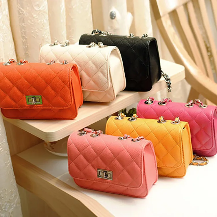 Артикул turn bag2019 Новая Бриллиантовая решетка цепи хан издание на одно плечо сумка Мода aslant маленькая сумка сумочка