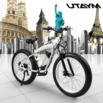 

Ebike MYATUNew Electric Bike 27 Speed 10AH 36V 250W E Bike 26*4.0 Mountain Bikes Fat Bike Road Electric Bicycle Aluminum Alloy