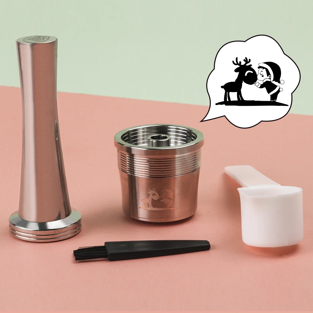 DIY многоразовая кофейная капсула костюм для illy X7.1 X8 X9 Y5 Y1.1 кофемашина кофе фильтр из нержавеющей стали Steell Pod сладкий милый подарок - Цвет: AS PICTURE