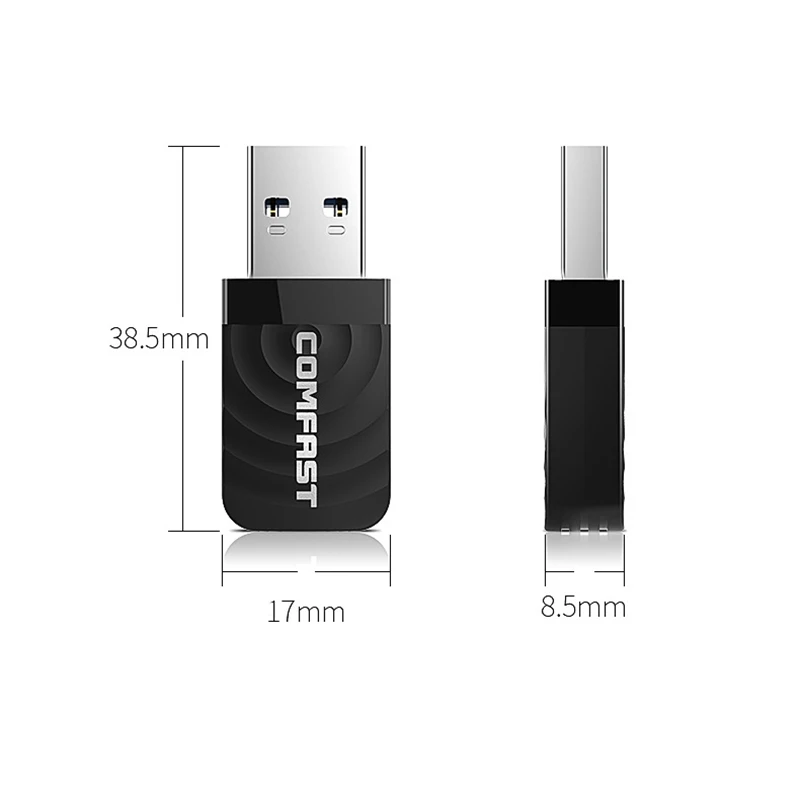 COMFAST Двухдиапазонная 2,4G и 5,8G Wifi Ethernet USB 3,0 мини Сетевая карта 1300 Мбит/с Wifi удлинитель USB Wifi адаптер Антенна CF-812AC