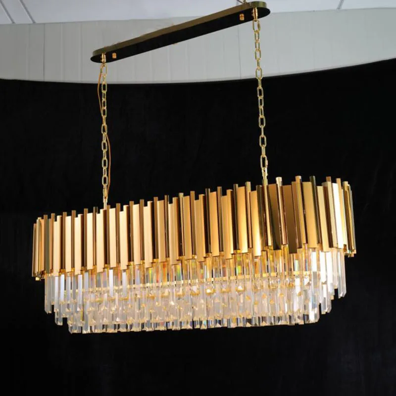 Manggic роскошный золотой блеск хрустальная люстра гостиная лампа отель украшение может быть настроен Размер