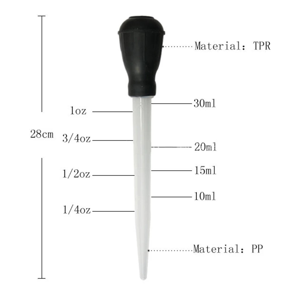 30 Ml Syringe Chicken Barbecue Cooking Gadgets Poultry Oil Dropper Turkey Pipe Tube