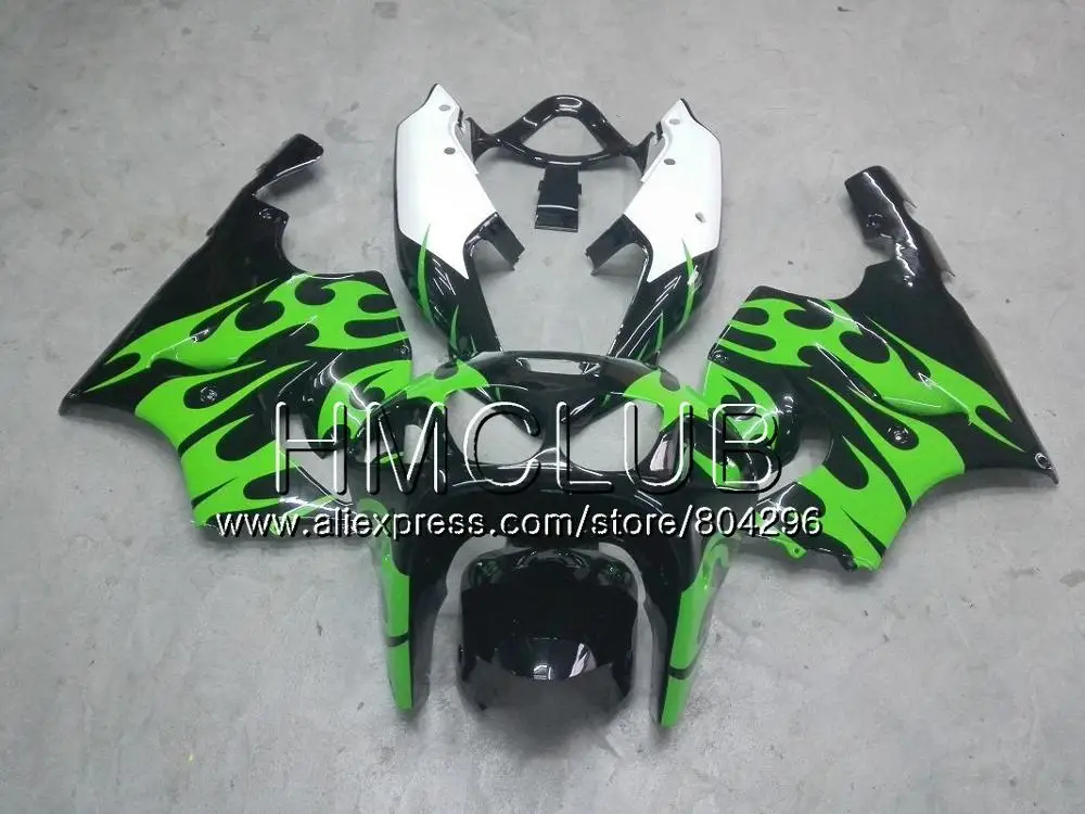 Средства ухода за кожей для KAWASAKI NINJA ZX750 ZX 7R 1997 1998 2003 11JK. 17 ZX 7 R 750 CC цвета: зеленый, черный ZX-7R ZX7R 96 97 98 99 00 01 02 03 обтекатель - Цвет: No. 6