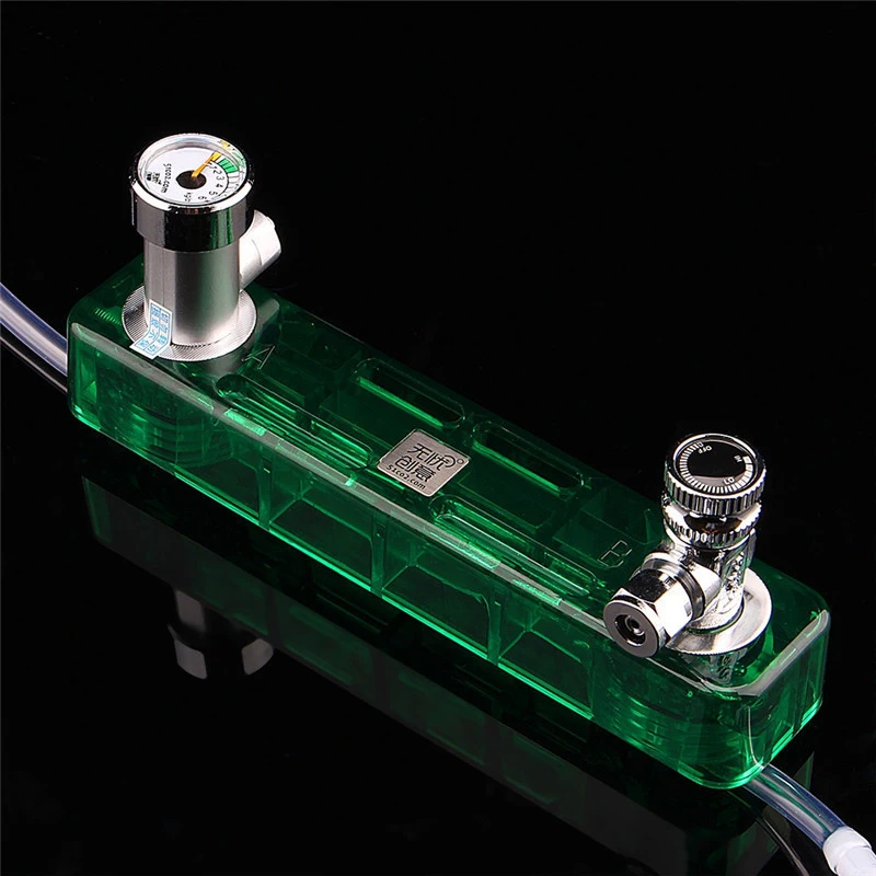 Diy Co2 диффузор D501 комплект саженный Аквариум Co2 диффузор игольчатый клапан манометр генератор