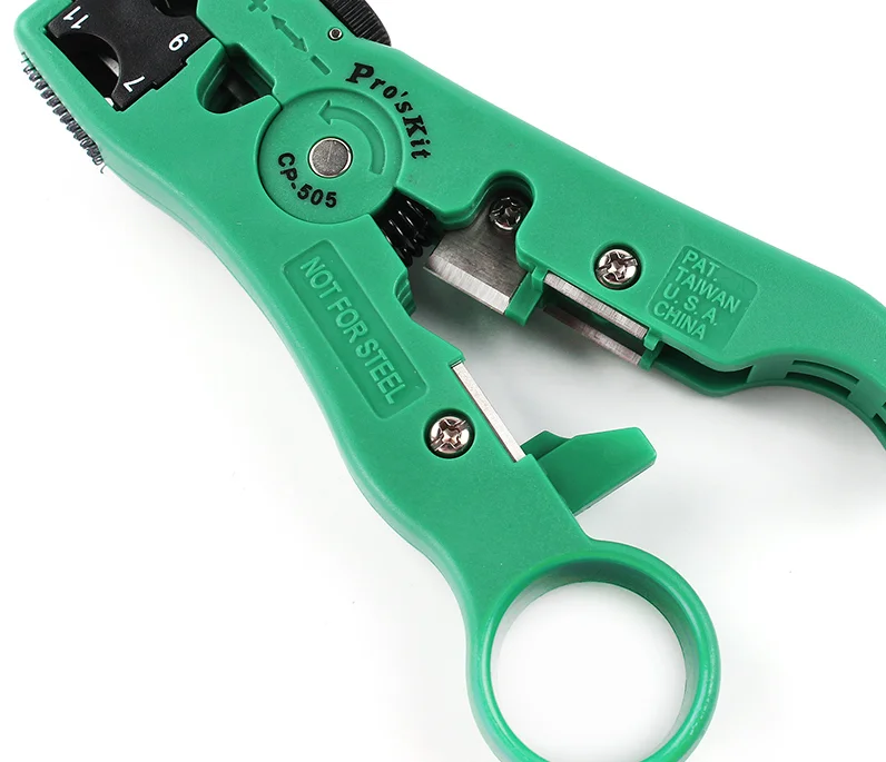 Pro'sKit CP-505 3 в 1 универсальный инструмент для зачистки кабеля UTP/STP RG-59/6/7/11 многофункциональный обжимной инструмент для зачистки