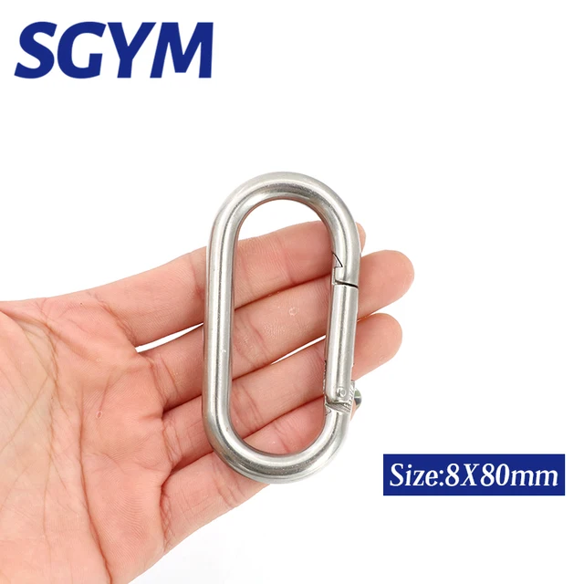 12 Moschettoni In Acciaio Inox A Vite - Capacità 227kg, Per Esterni E Interni - Foto 5