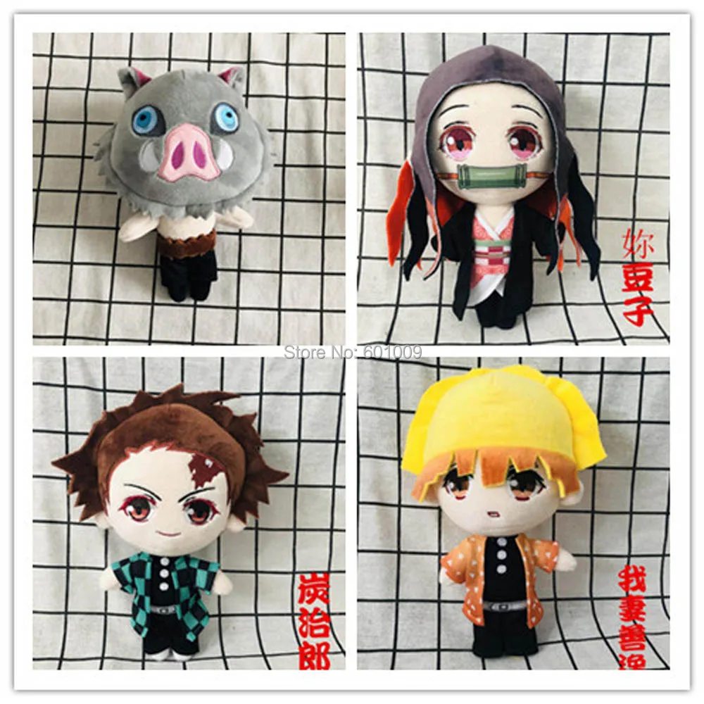 Kimetsu no Yaiba Nezuko Tanjirou Douma Makomo Kochou Shinobu Косплей 20 см Плюшевые Куклы Фигурки игрушки розничная