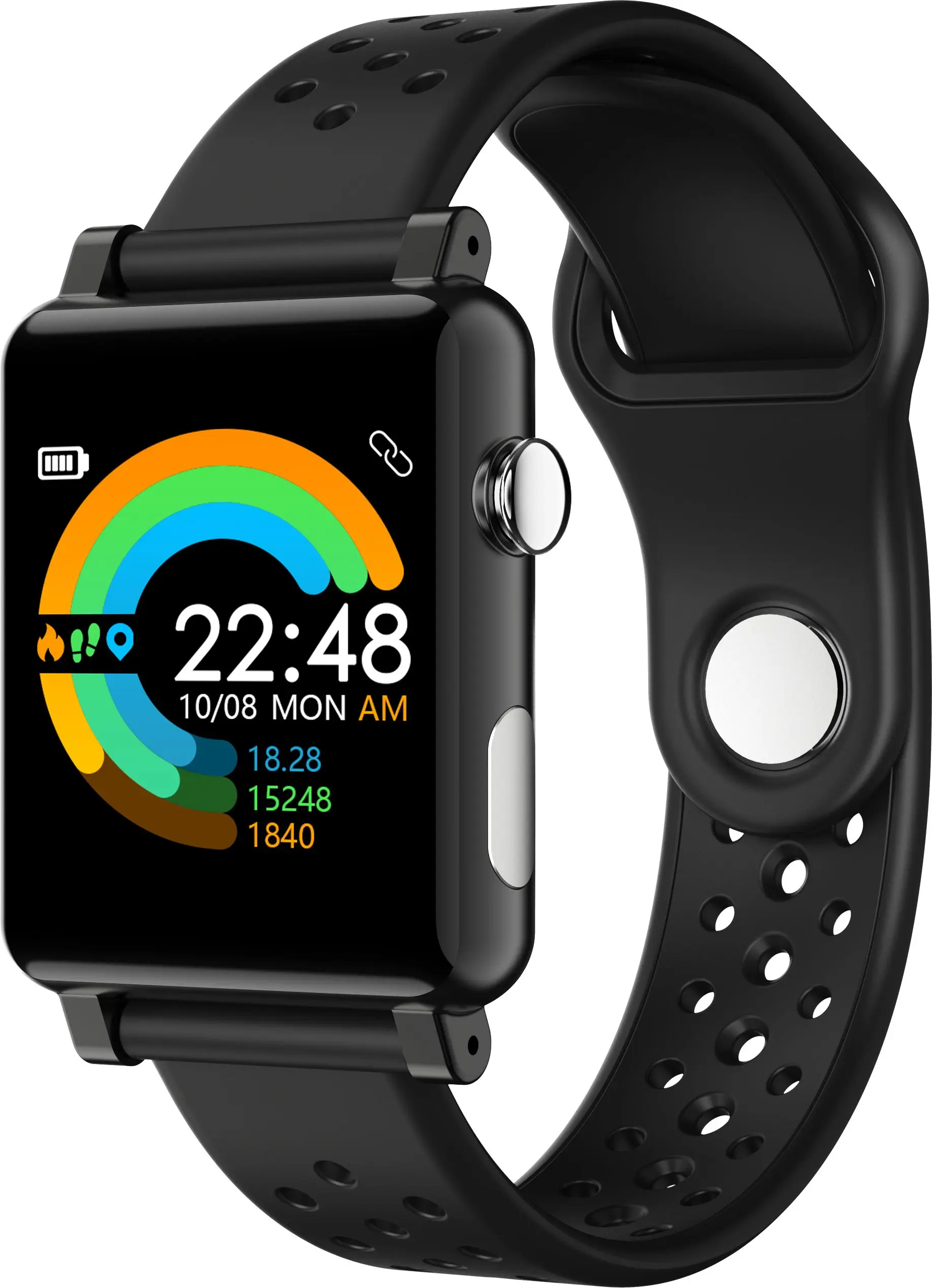 B71 Смарт-часы для женщин Microwear шагомер сердечного ритма IP68 Водонепроницаемый Smartwatch 40 длительное время ожидания Bluetooth уведомления - Цвет: black leather