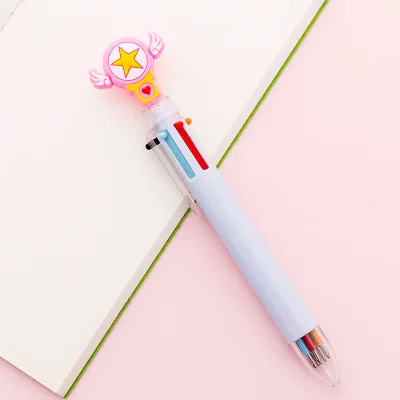 Lovely Unicorn Power 6Colors Chunky Ballpoint Pen School Office Supply Gift Stationery Papelaria Escolar - Цвет: A0425