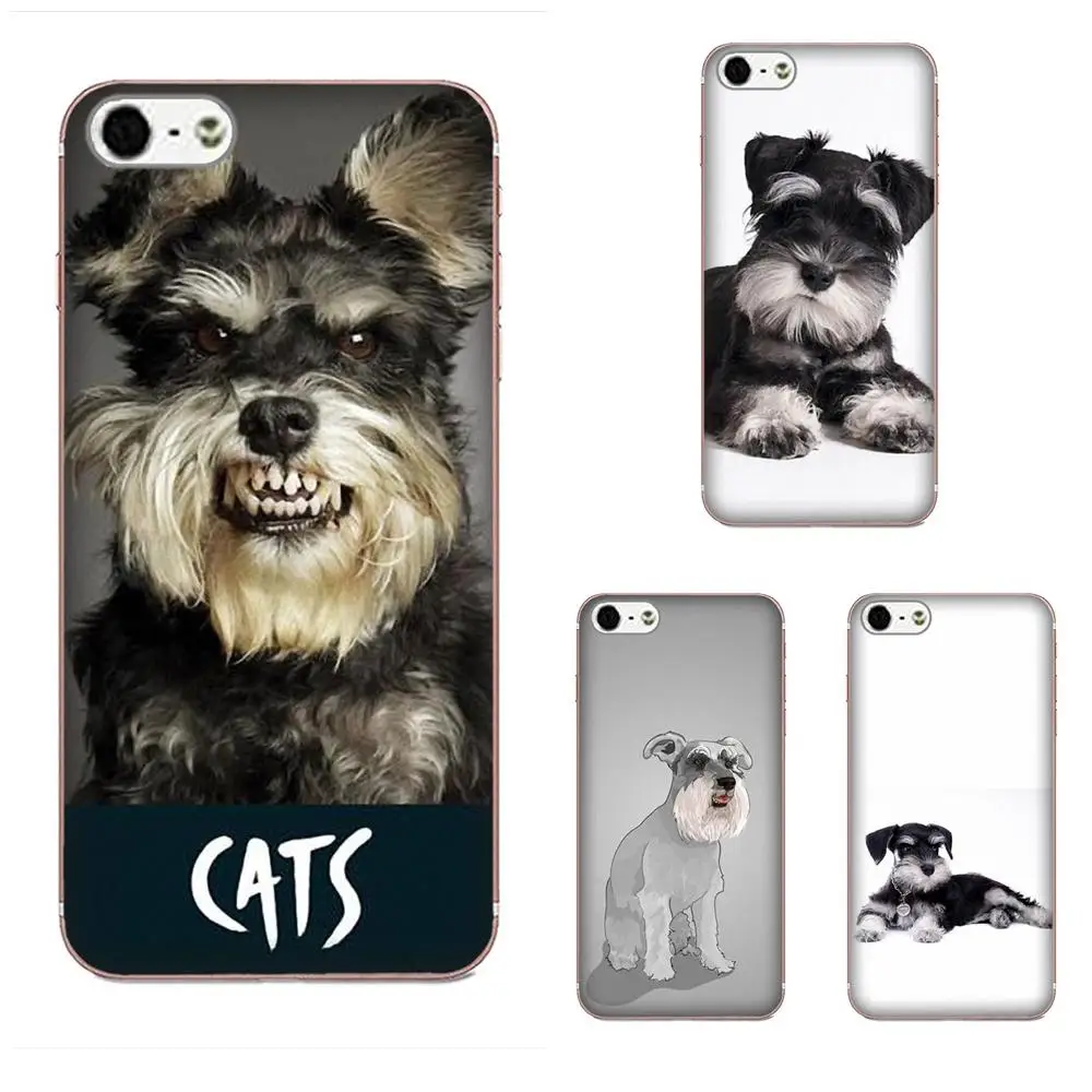 Для Apple iPhone X XS Max XR 4 4S 5 5C 5S SE 6 6S 7 8 Plus Аксессуары для телефонов Чехол Schnauzer|Бамперы| |