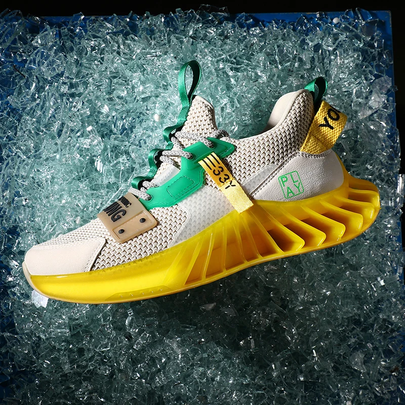 2020 Design Running Shoes Men's Super Light Casual Sneakers Soft Comfortable Sport Male Big Size Blade Colorful Trend Fashion