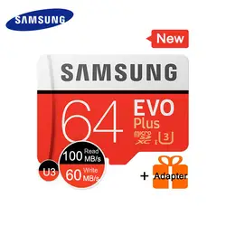 Карта памяти Samsung Micro SD Card 64 Гб SDHC/SDXC Класс EVO + EVO класс 10 C10 UHS TF модуль памяти Transflash карты памяти Microsd карта