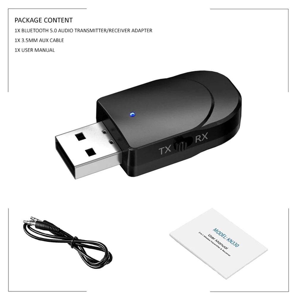 USB Bluetooth 5,0 передатчик приемник 2 в 1 адаптер 3,5 мм AUX для ТВ ПК наушники домашние стерео аудио автомобиля