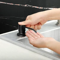 สแตนเลสสตีลอ่างล้างจานสบู่เหลว Built-In ปั๊มโลชั่นหัว Extension ซิลิโคนชุดสำหรับห้องครัวสบู่ Dispenser 5