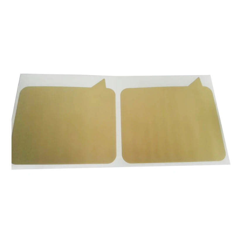 50pcs Scratch Off Sticker Dialog Box Shape Gold Color For Postcard