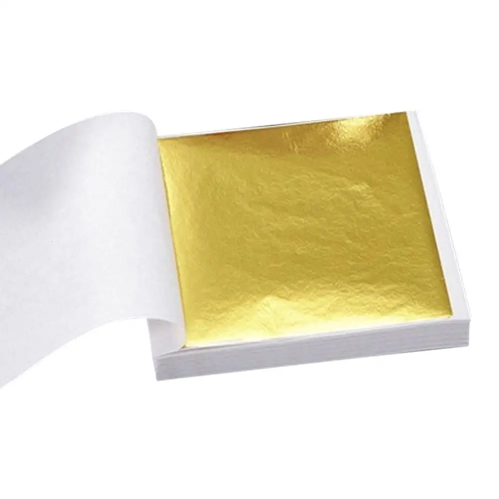 100 Pcs / Opp Bag DIY Crafts Taiwan Gold Paste Foil Decoration Furniture Home Decor Wallpaper Silver | Дом и сад