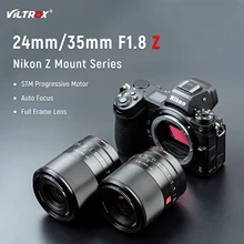 VILTROX 24mm 35mm F1.8 Auto Focus Full Frame Wide Angle Prime Lens Large Aperture for Nikon Lens Z Mount Z6II Z7 Z50 Camera Lens