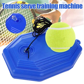 

1 Set Tennis Trainer Tennis Base+Training Ball with Rope Durable Easy to Use Trainer Baseboard Sparring Device Tool Rebound Ball
