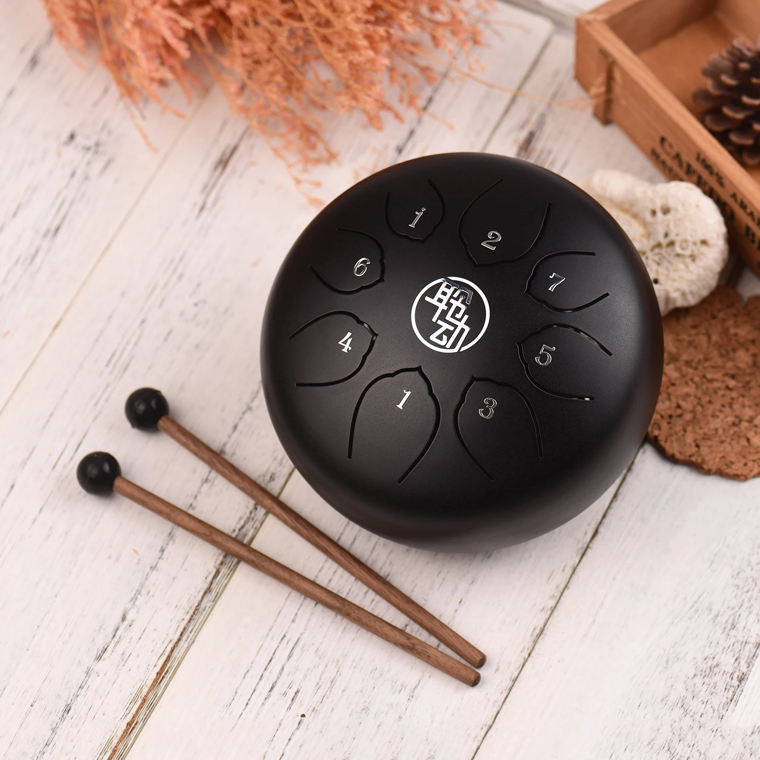 6 дюймов Сталь язык барабан Handpan барабана 8 заметки с ключом ударный инструмент