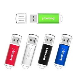 Clé USB rectangulaire avec capuchon, support à mémoire de 1GB, 2GB, 4GB, 8GB, 16GB, 32GB, 5 pièces, cadeau pour PC, Macbook 