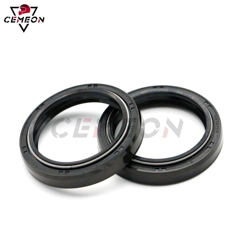 純正特販 Fork Seals Kawasaki EN500 Vulcan 9096のためのフォークシール＆1Lフォークオイル & 1L Oil for 90 www
