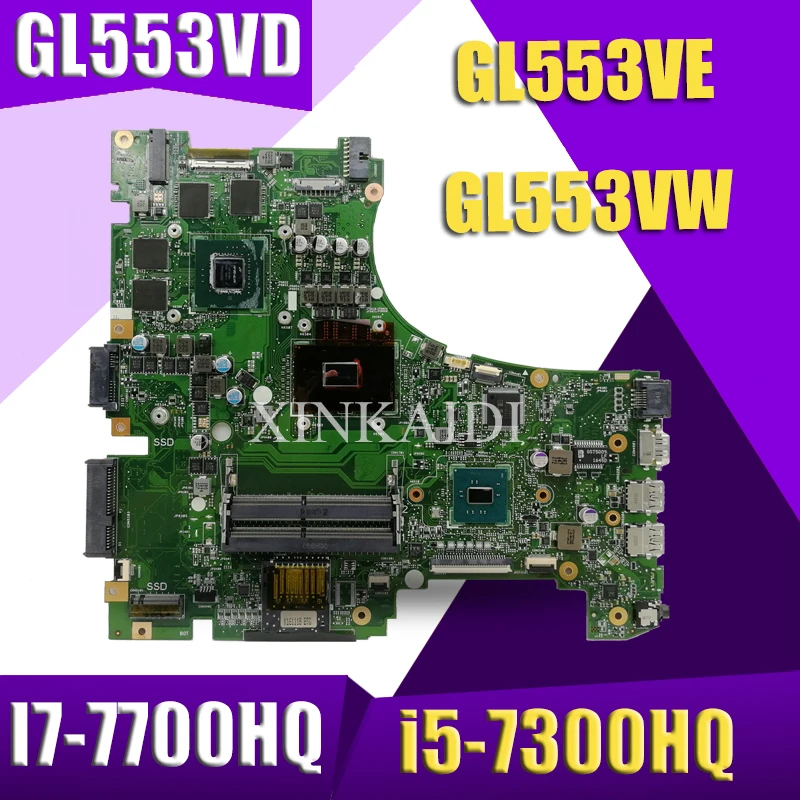 Uitwisseling! Rog Laptop Moederbord Voor Asus GL553VD GL553VE GL553VW GL553V GL553 Originele Moederbord GTX1050M GTX960M I7/I5 Cpu Uitwisseling! Rog Laptop Moederbord Voor Asus GL553VD GL553VE GL553VW GL553V GL553 Originele Moederbord GTX1050M GTX960M I7/I5 Cpu