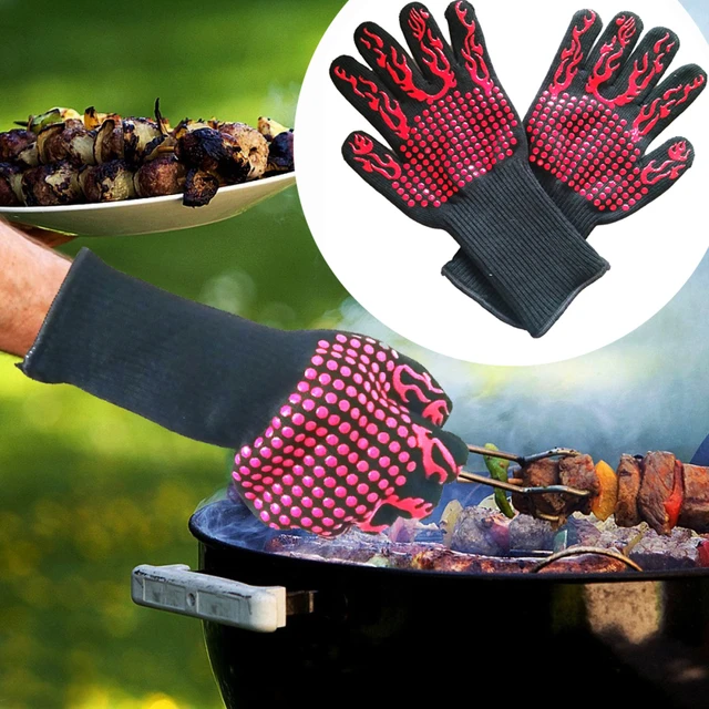 Mini guantes de silicona para horno, resistentes al calor, manoplas para  cocina, hornear y manoplas de cocina (verde)