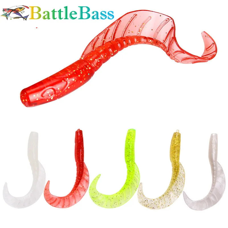 

10 Pcs/ lot Soft Bait 7cm 2.9G Silicone Swim Baits Lska Artificial Soft Bait Worm Fish Lure Perch Carp Flying Fishing Bait