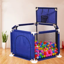 Детский манеж бассейн шары ограждение для детей складной забор Манеж с Баскетбольным кольцом Открытый путешествия Детская безопасность барьер
