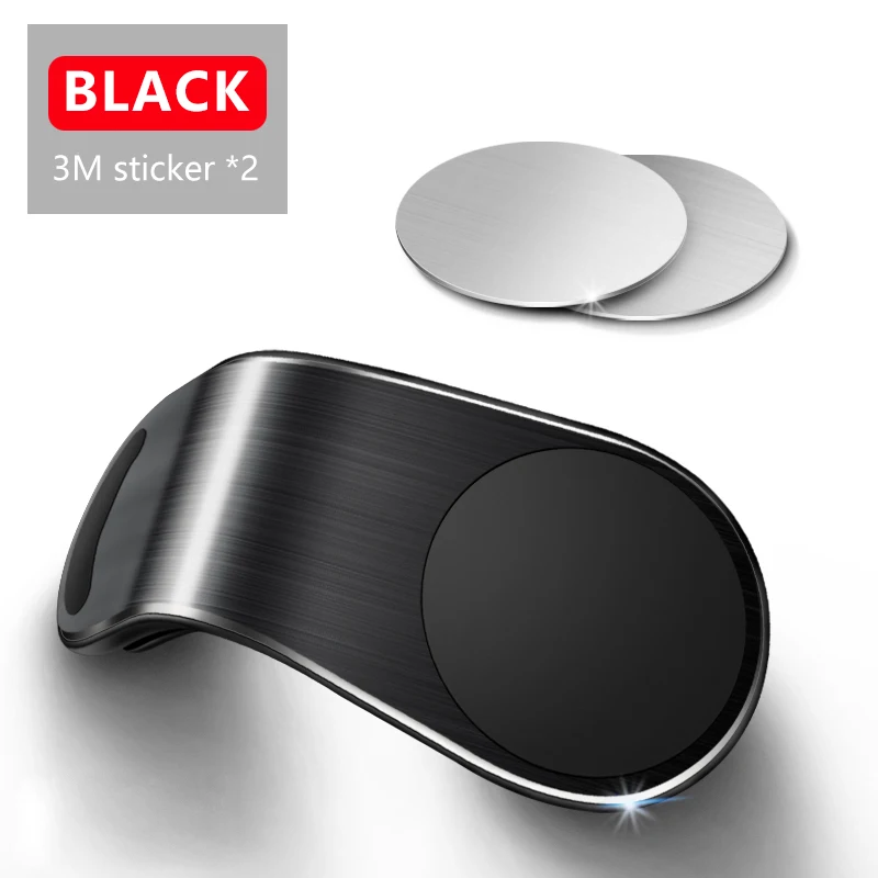 CHYI магнитный автомобильный держатель для телефона для iPhone X samsung S9, магнитный автомобильный держатель для huawei, автомобильный держатель для мобильного телефона, подставка - Цвет: Black