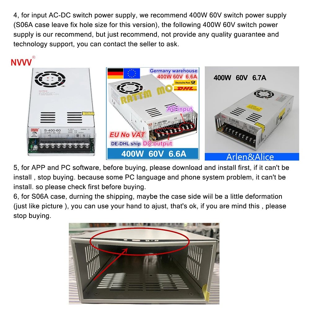 60 в 5A USB wifi DC-DC напряжение тока понижающий модуль питания понижающий преобразователь напряжения вольтметр RD6006/RD6006W/S06A корпус