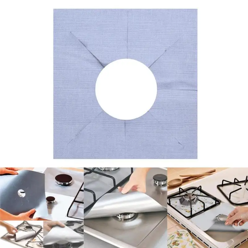 1/2pcs Gas Stove Protectors Reusable Gas Stove Cover Liner Mat Fire Injuries Protection Trivets Kitchen Specialty Tool