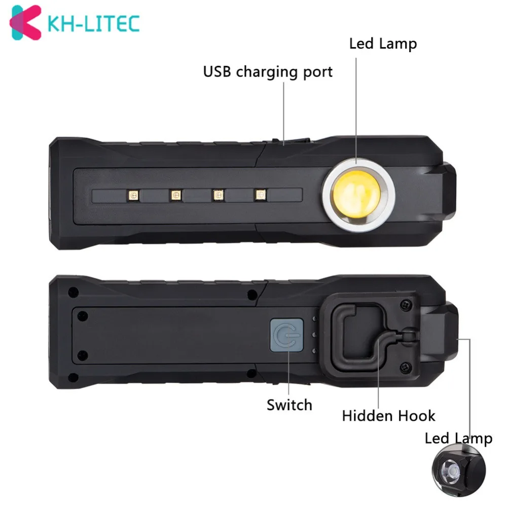 Led-Work-Light-Portable-COB-Worklight-Lamp-Work-Lamp-Werklamp-Flashlight-XPE-Working-Light-Searchlight-USB-Rechargeable-10W（1）