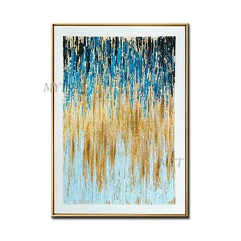 

Linear Abstract Oil Painting On Canvas Hand-painted Wall Art Home Decor Picture Modern Wedding Decoration 100% Handpainted