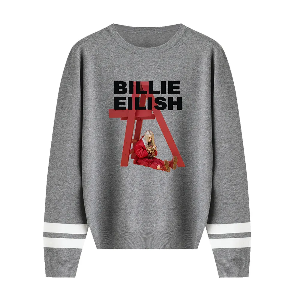 Специальная распродажа, Брендовые мужские и женские вязаные свитера Billie Eilish, весенне-осенние мягкие свитеры, пуловеры, мужская и женская