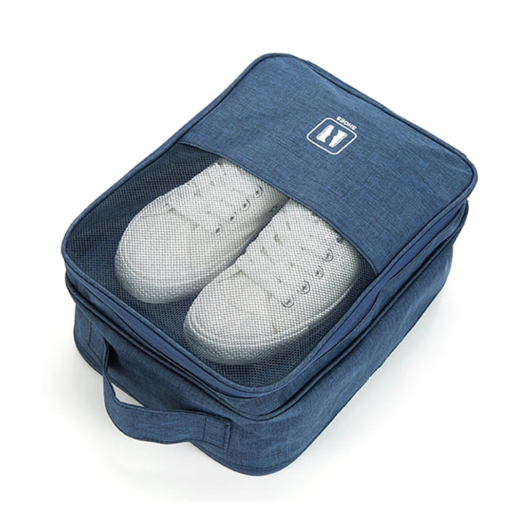 

Soperwillton Handbag Travels Shoe Bag Breathable Mesh Portable Waterproof Storage Shoes Tote Travel Organizer