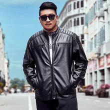 6 штук плюс Весна популярный бренд большой размер кожаное пальто локомотив мужская куртка пальто 8011