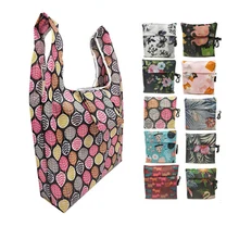 Женская Складная Экологичная сумка для покупок, сумка-тоут, переносная сумка для хранения продуктов, сумка для хранения в горошек кактуса, Экологичные многоразовые сумки