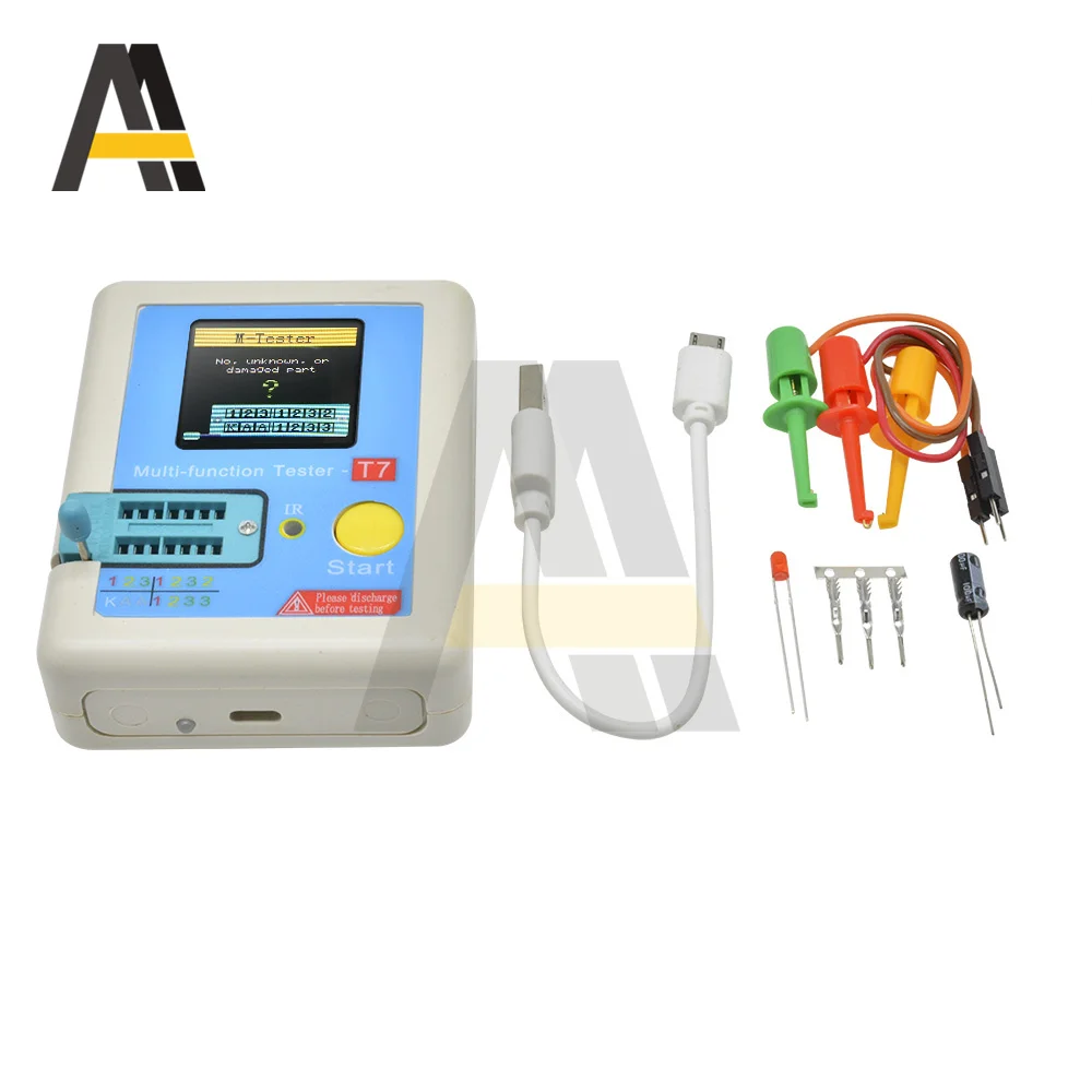 LCR-TC1 LCR-TC2 TC-T7-H LCR-T7 LCD Display Transistor Test TFT Diode Triode Capacitor Multi-meter Resistor NPN PNP MOSFET 6