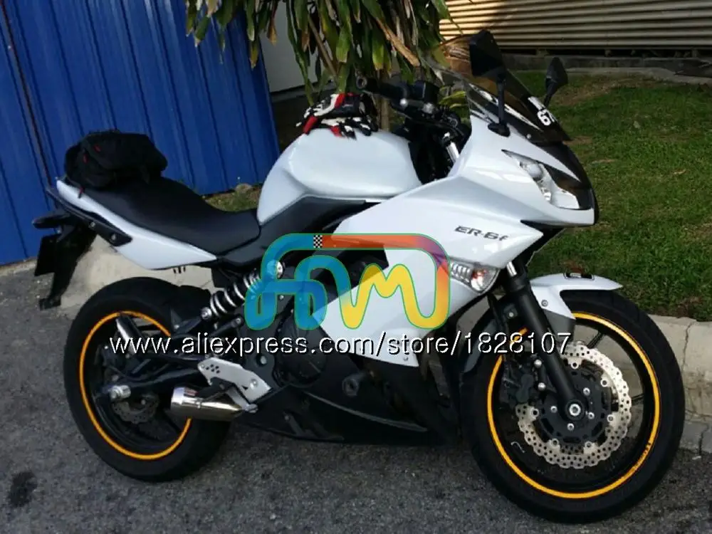 Красный горячее тело комплект для KAWASAKI 650R ER 6 F 650 R ER6 F 09-11 31BS. 28 ER 6F 650-R ER-6F ER6F 09 10 11 2009 2010 2011 обтекатель - Цвет: No. 3 Pearl White