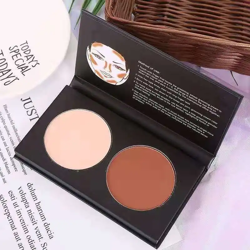 Компактная осветляющая Бронзирующая пудра натуральная консилер|Тональная