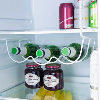

High Quality Refrigerator Beer Wine Shelves Beverage Can Beer Rack Storage Holder Fridge Organizer Shelves Kitchen Tools