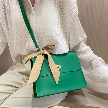 

ETAILL Bow Brand Designer Red Green Handbags For Women Ladies Small Flap Composite Bag Ladies Shoulder Messenger Bag