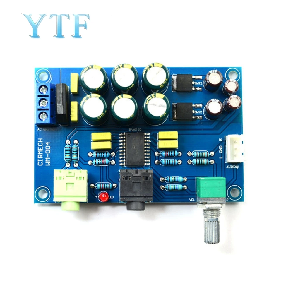 TPA6120 Headphone Amplifier Board HIFI TPA6120A2 Enthusiast Headphones AMP Amplificador Zero Noise Diy Finished