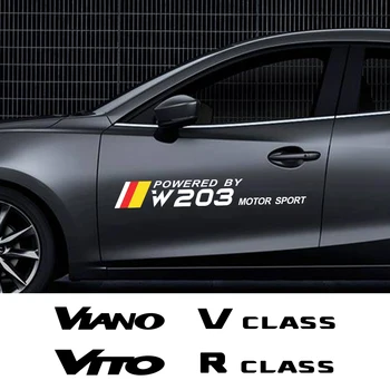 

2PCS Car Door Side Stickers For Mercede W124 W203 W204 CITAN R CLASS SPRINTER V CLASS VIANO VITO Auto Accessories Vinyl Decal